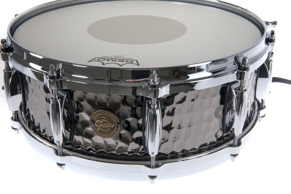 Gretsch Drums S1-0514-BSH Caja Full Range Hammered Black Steel 14x5" Caja Full Range Hammered Black Steel 14x5