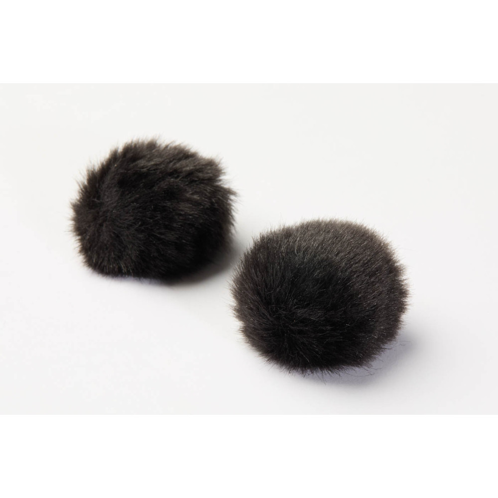 DPA AIR1-BLACK-L Antiviento lavalier/headset. Negro. Tamaño L(Ø 4.3-5.8mm). 2uds. AIR1-BLACK-L