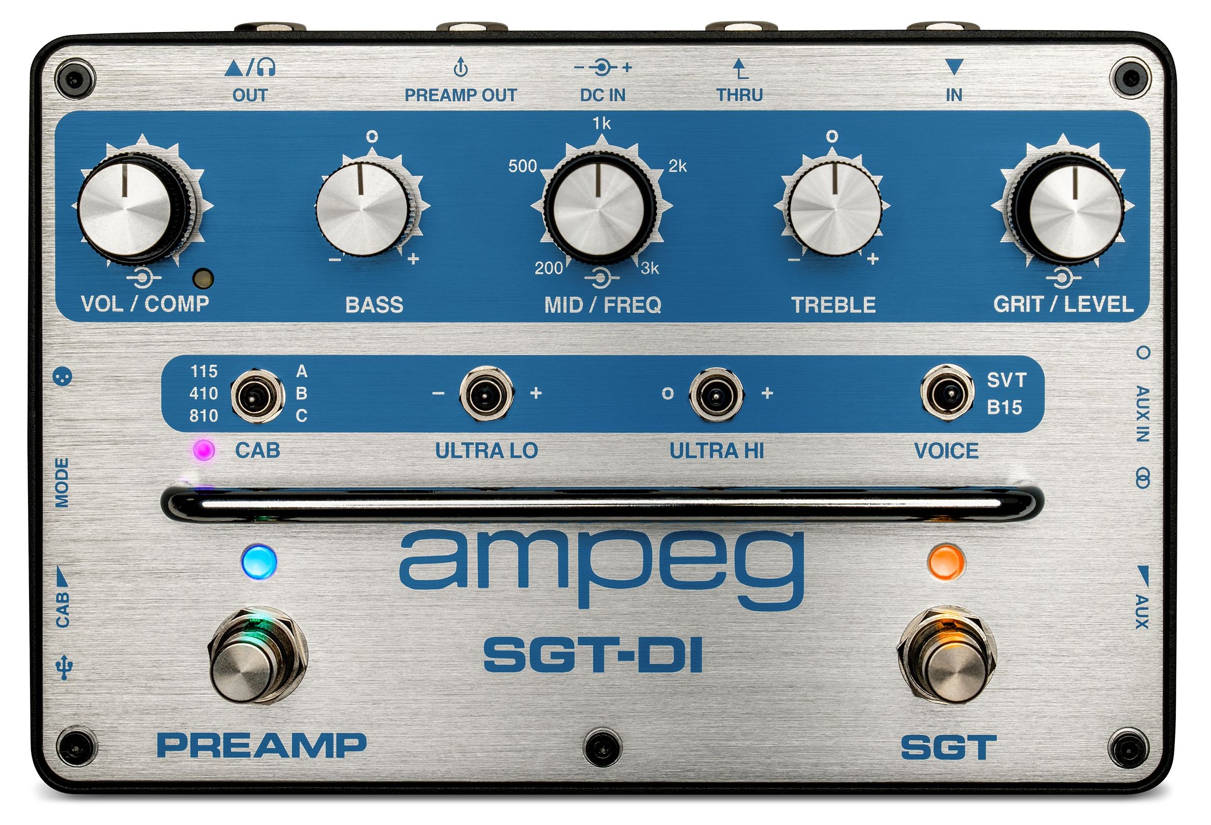 AMPEG SGT-DI Blue Line Anniversary Preamplificador Bajo SGT-DI Blue Line Anniversary