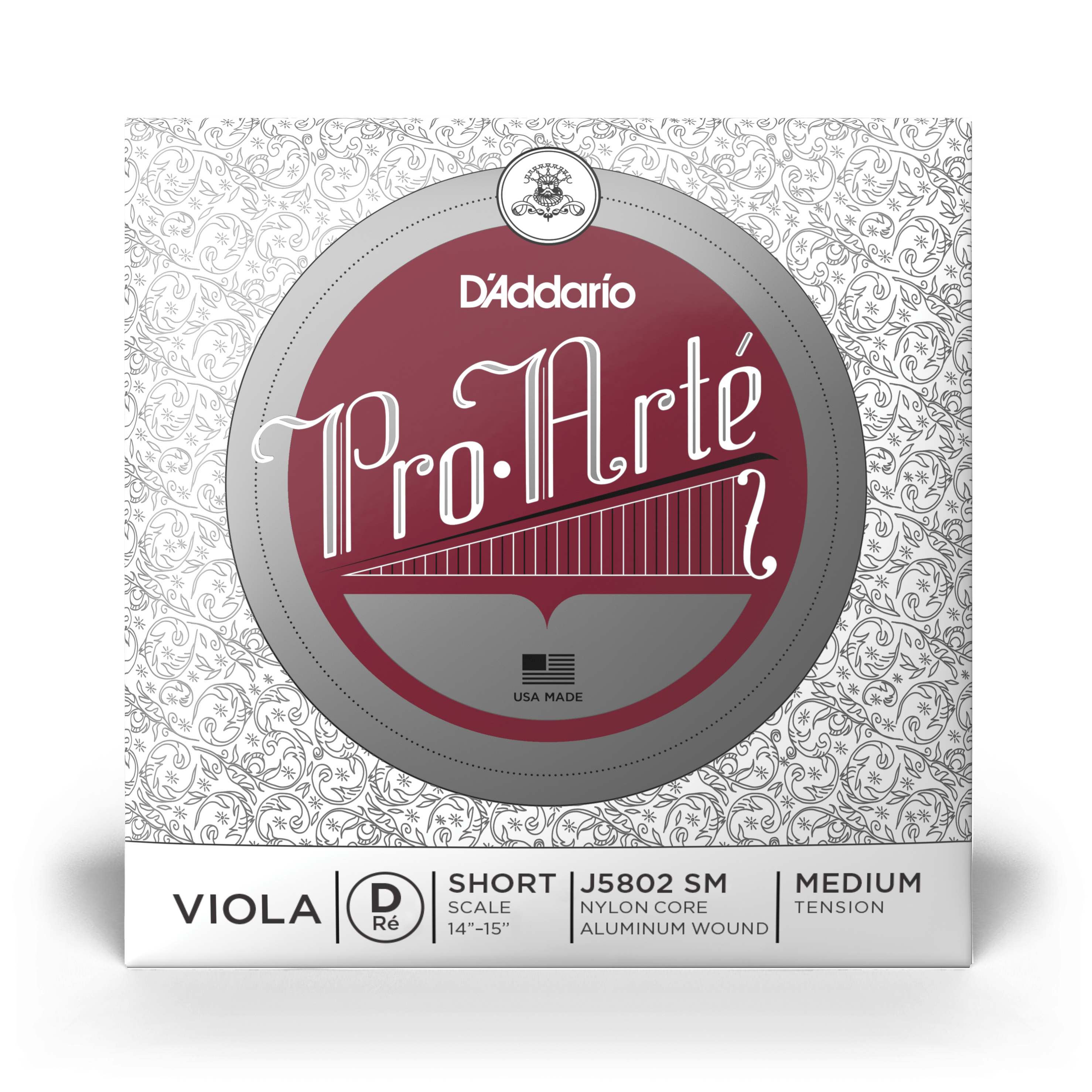 D´addario Proarte Viola D Short Med J5802 SM