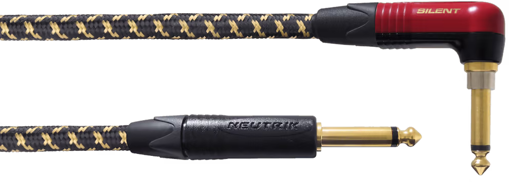 Cordial cable de guitarra jack acodado silent tweed 25th anniv 6m