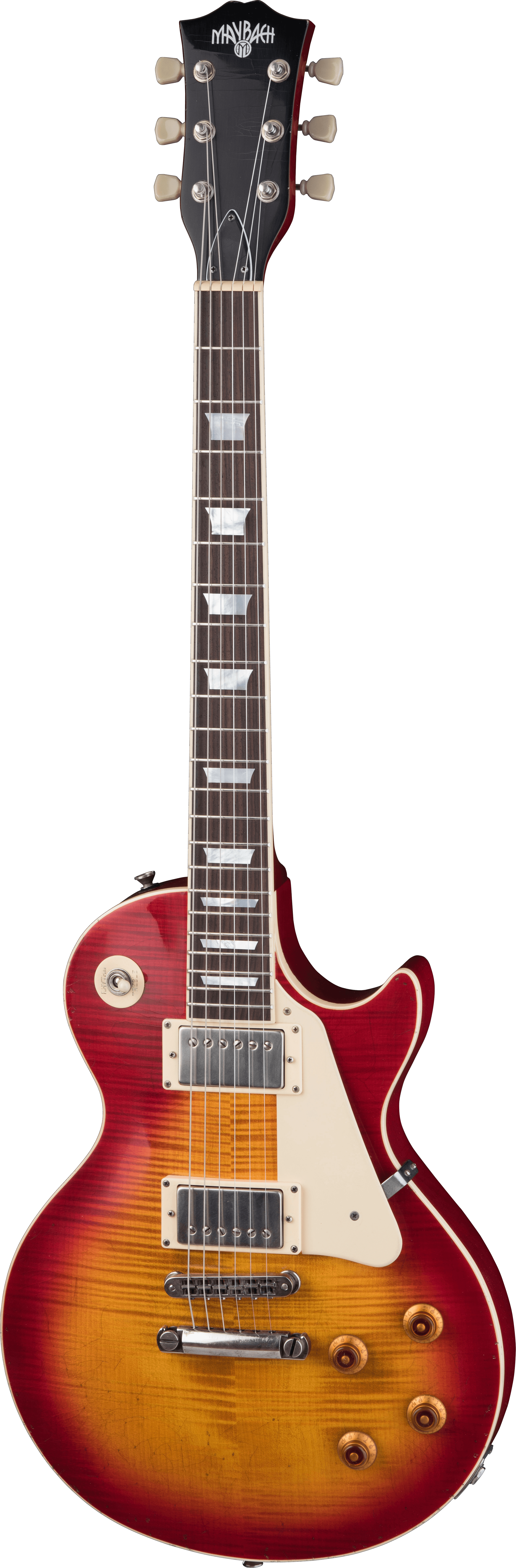 Maybach Guitars Lester-Cherry-Lane - Guitarra Electrica Tipo Lp Standard ´58 Aged Lester Cherry Lane