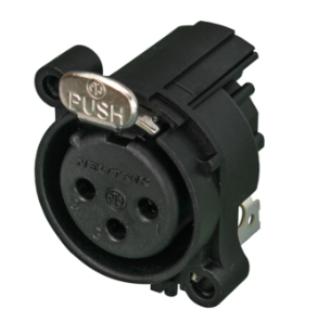 Neutrik NC 3 FAAH 1 Conector XLR Hembra de 3 Polos NC 3 FAAH 1