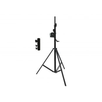Eurolite set stt-400/85 soporte con manivela tüv/gs negro + stv-3529 adaptador largo