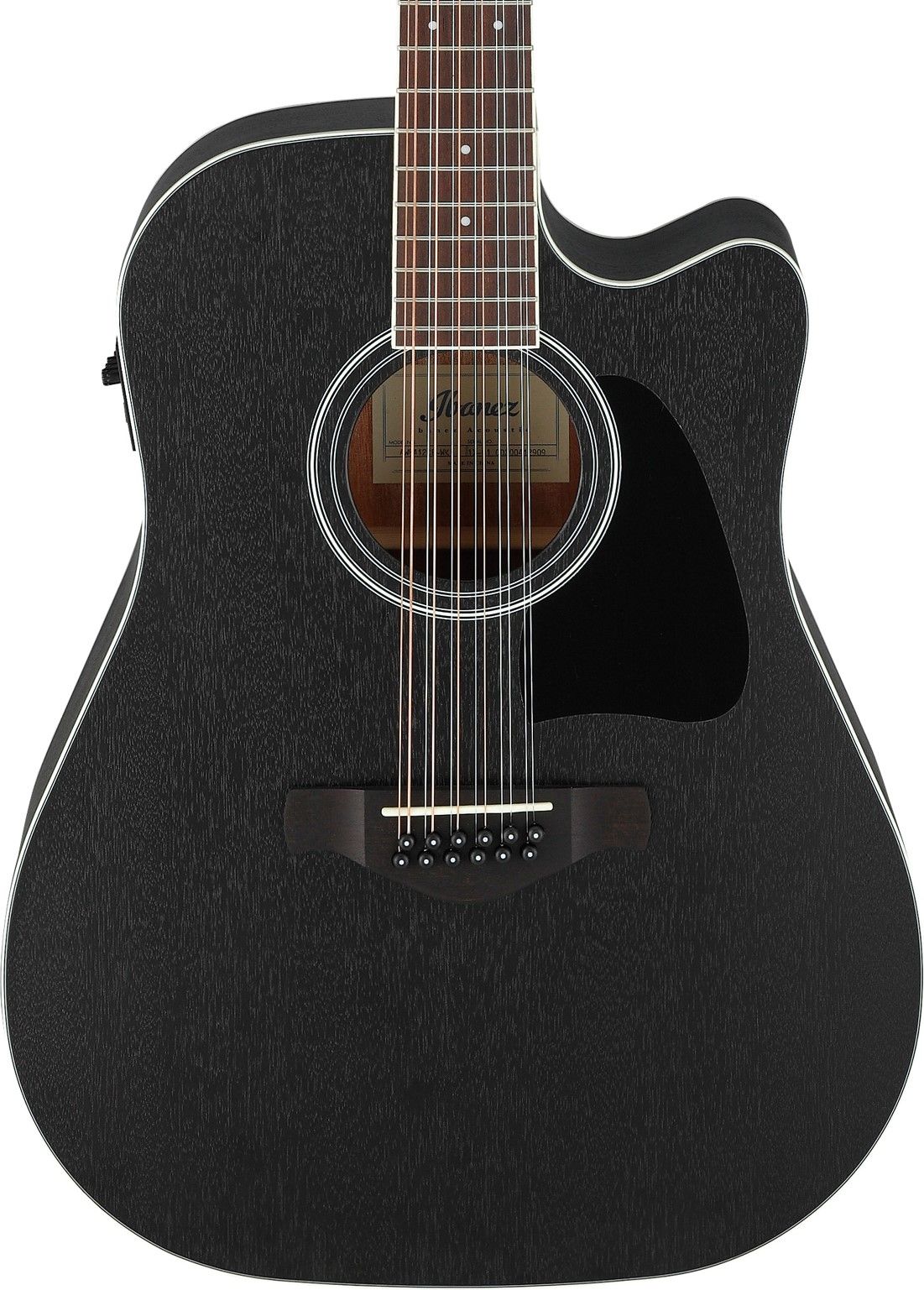 Ibanez AW8412CEWK Guitarra Electroacústica Weathered Black AW8412CE-WK