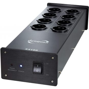 Dynavox x4100 regleta con filtro de red hi-fi de 8 tomas (4 con y 4 sin filtro de red )