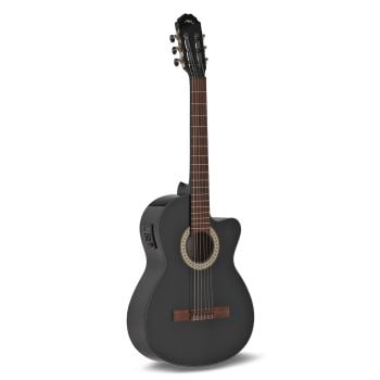 Manuel rodriguez negro brillante cutaway electro acustica negro