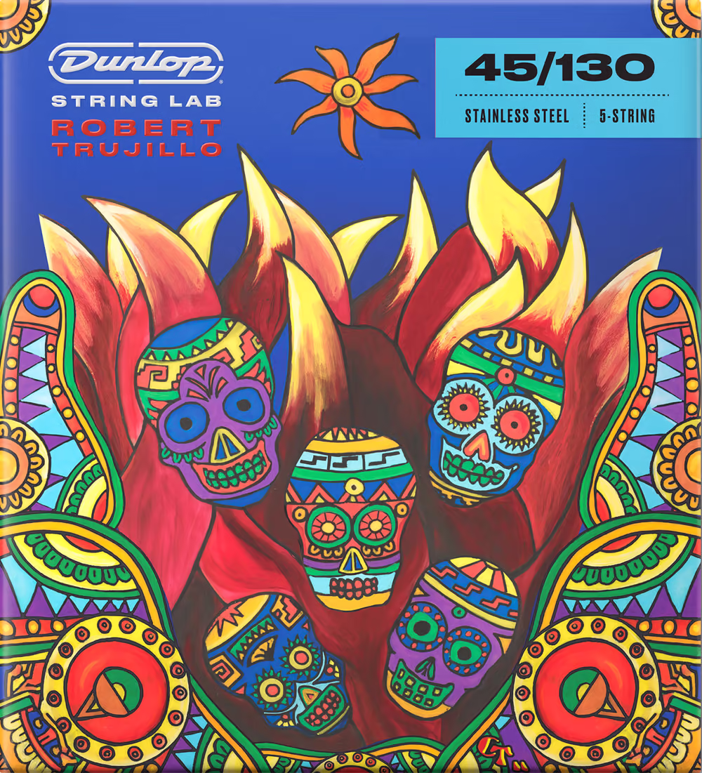 Dunlop Juego Cuerdas Bajo Eléctrico Robert Trujillo S.Steel 5 St. 45-130 CDURTS45130