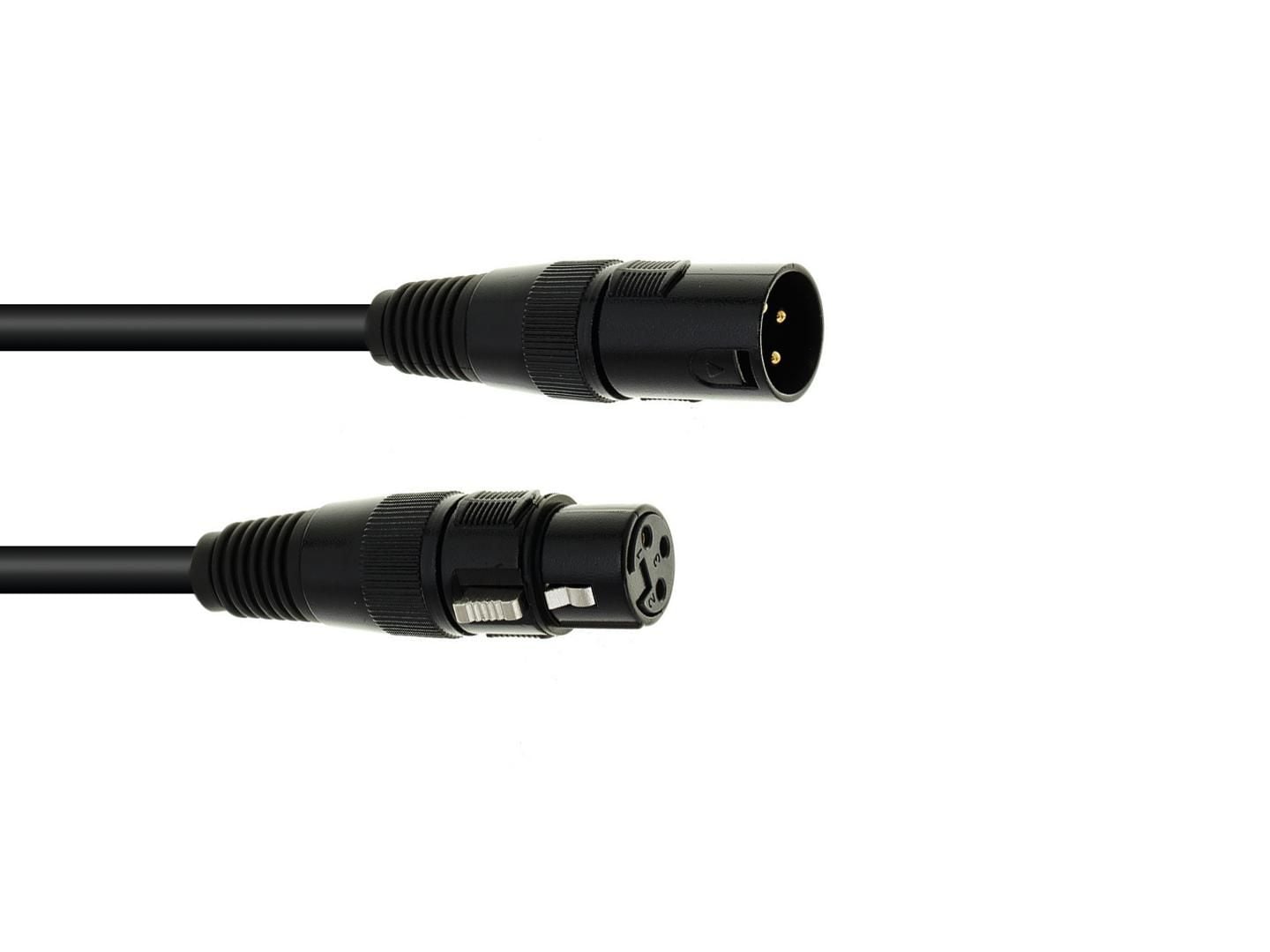 Eurolite DMX cable XLR 3pin 3m bk DMX cable XLR 3pin 3m bk