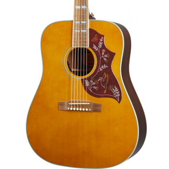 Epiphone masterbilt hummingbird aged natural antique gloss guitarra electroacústica