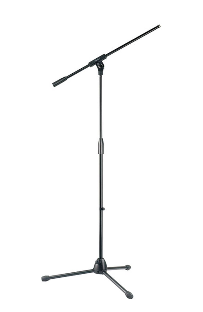 Proel RSM100BK Soporte de micrófono con boom con base de trípode de aluminio fundido. RSM100BK