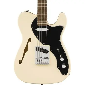 Squier by fender affinity telecaster thinline lf olympic white guitarra eléctrica