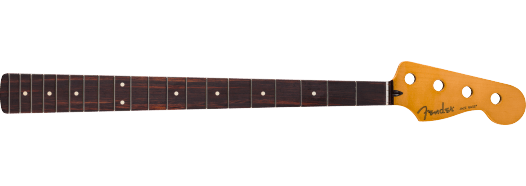 Fender Player II Series Jazz Bass Neck, 22 Medium Jumbo Frets, Rosewood, 9.5 Mástil Bajo Player II Series Jazz Bass Neck, 22 Medium Jumbo F