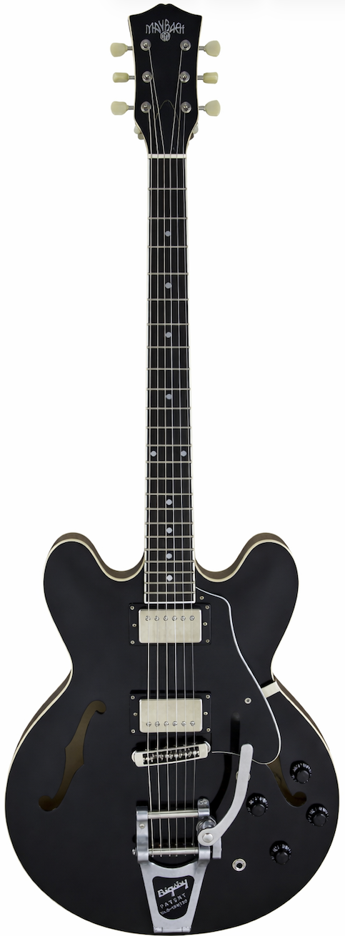 Maybach Guitars Guiatrra Electrica Capitol Black Aged Bigsby Capitol Black Aged Bigsby