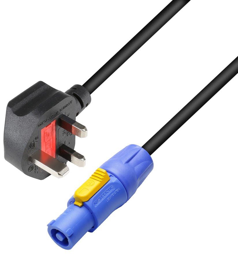 Adam Hall 8101 PCON 0150 GB Cable eléctrico BS1363/A Powercon 1,5 mm² 1,5 m 8101 PCON 0150 GB