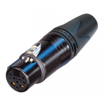 Neutrik nc 10 fxx-14-b conector xlr hembra de 8 + 2 polos