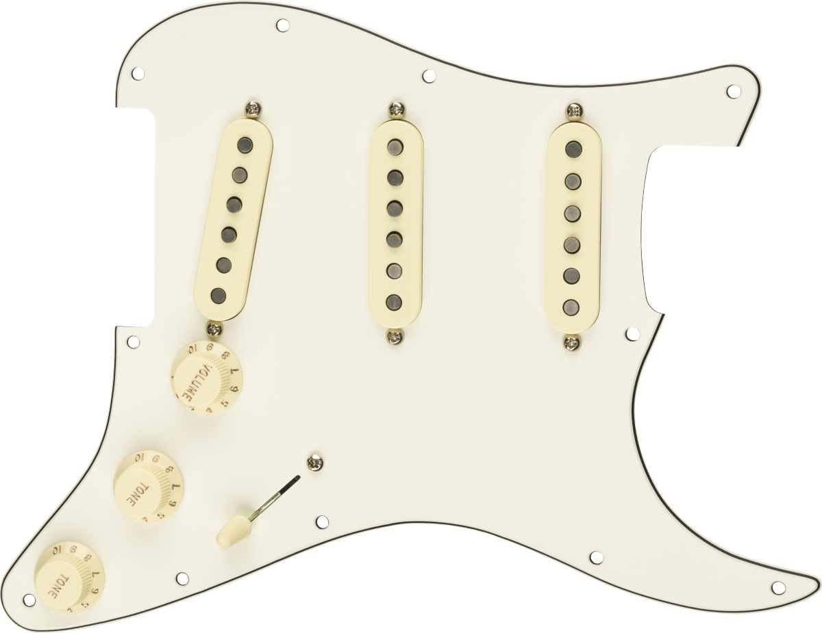 Fender Golpeador Pre-Wired Strat Custom Shop Texas Special SSS White Pre-w PG Strat SSS Tx-Spcl Wht