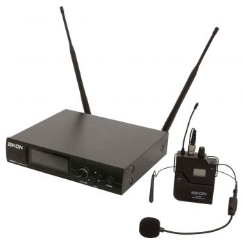 Eikon rmw921h. sistema micrófono de diadema inalámbrico uhf pll