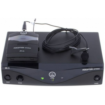 Akg wms-45 pt presenter microfono inalambrico sis. micro solapa banda a