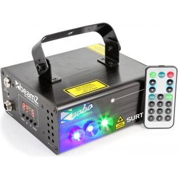 Beamz surtur ii doble laser rg gobo dmx 152630