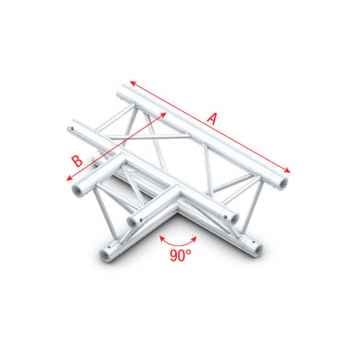 Showtec 90 3-way horizontal cruce de truss triangular dt22017