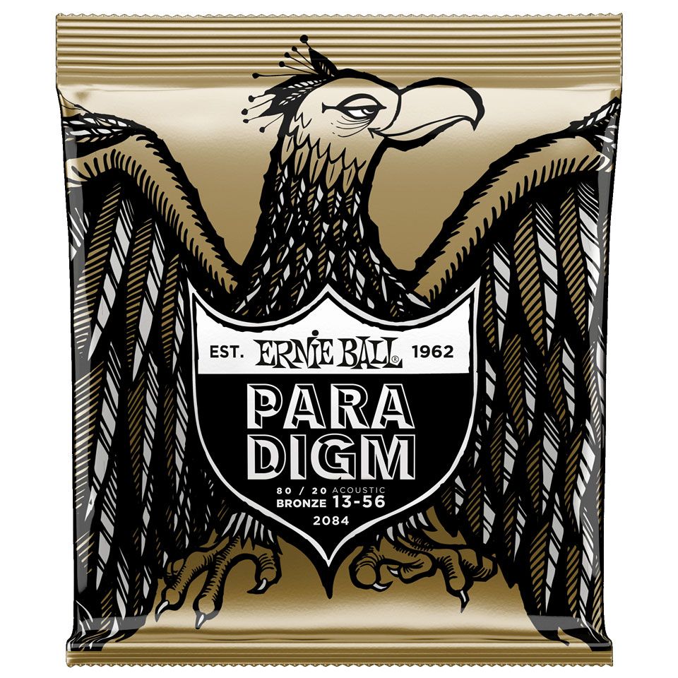 Ernie Ball 2084 Paradigm Med Light 80/20 Bronze Cuerdas Para Guitarra Acustica 13-56 2084