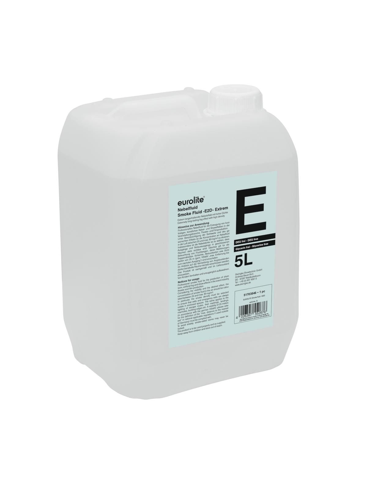 Eurolite Smoke Fluid E2D Extreme 5l Líquido de Humo Smoke Fluid E2D Extreme 5l