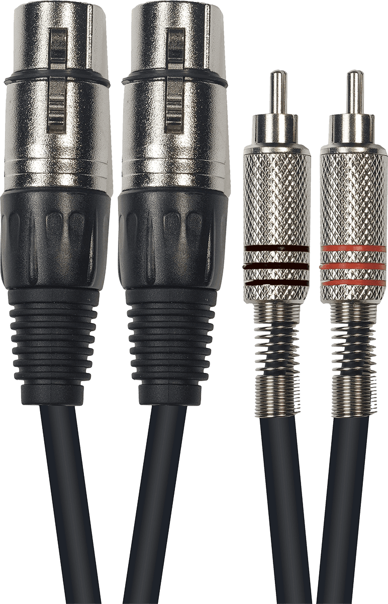 Yellow Cable ECO-K10-3 Cable de 3 Metros 2 XLR Hembra a 2 RCA Macho ECOK10-3