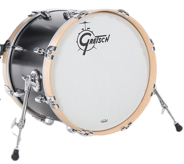 Gretsch Drums GBSL1624KKCSTSBM Bombo USA Brooklyn 24x16" Negro metálico satinado Bombo USA Brooklyn 24x16 Pulgadas Negro metálico s