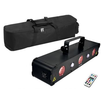 Eurolite set led multi fx laser bar + soft bag
