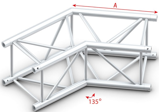 Showtec FQ40005HD Corner 135 Heavy Duty Pro-40 Square F Truss FQ40005HD