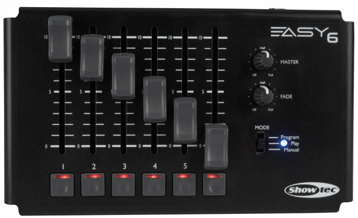 Showtec Easy 6 3-pin Controladora DMX Easy 6 3-pin