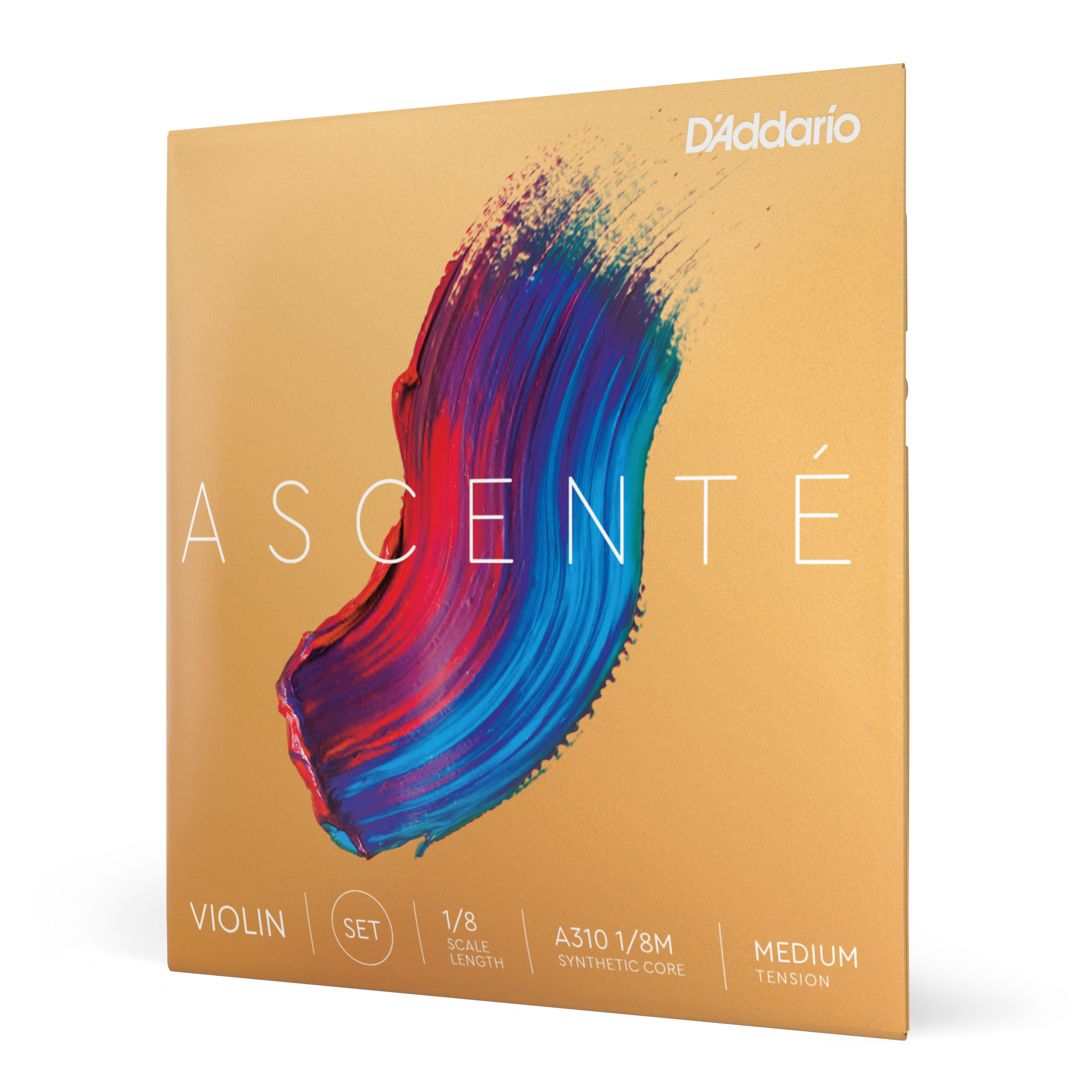 D´addario Ascente Vln 10Blk Set 1/8 Med A310 1/8M-B10