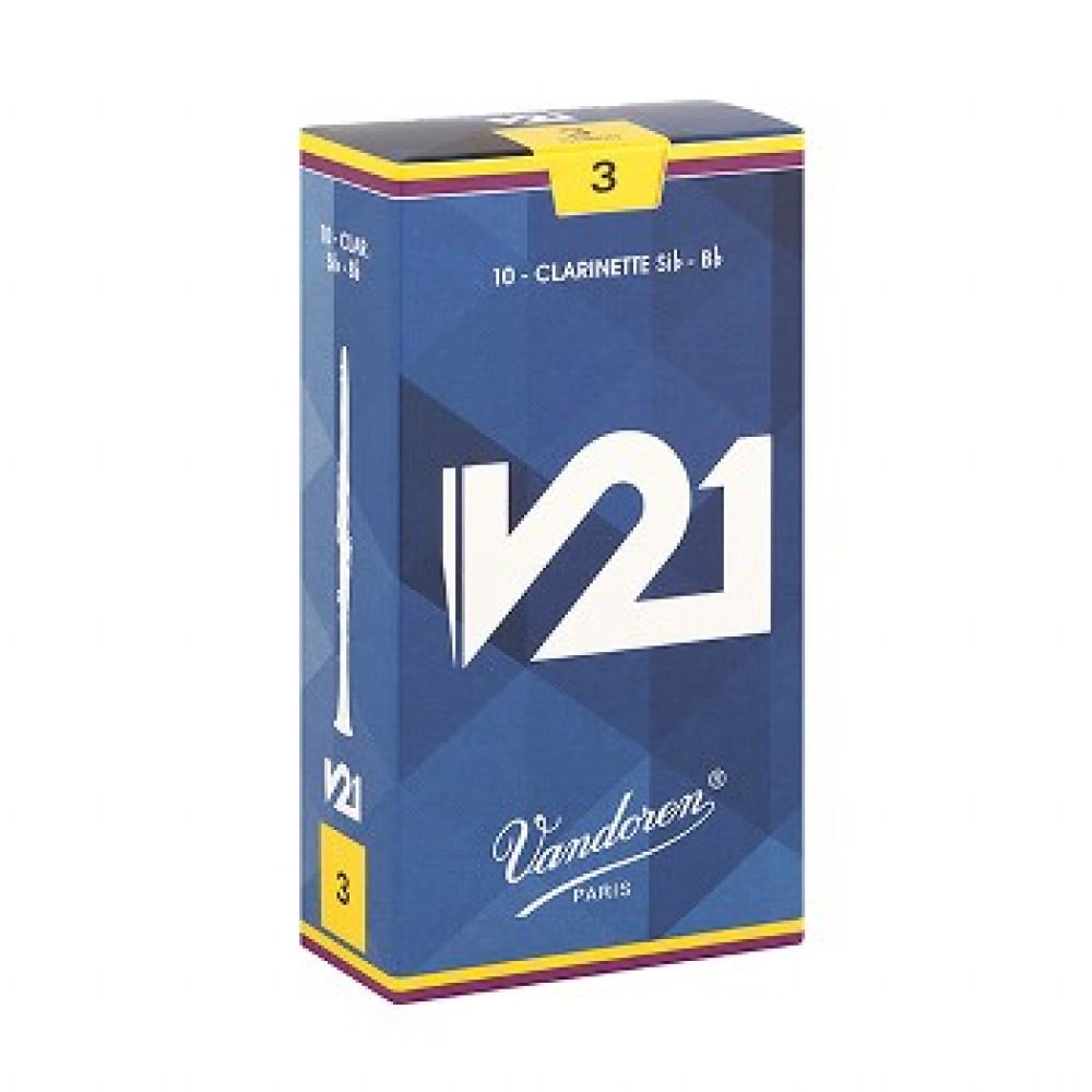 Vandoren Caja 10 Cañas Clarinete V-21 3 caja azul claro V-21 3 caja azul claro