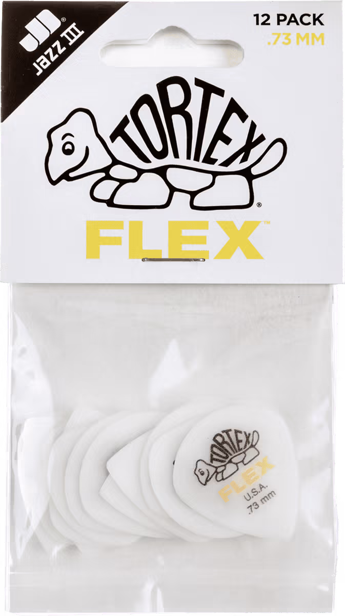 Dunlop Pack 12 Púas Tortex Flex Jazz Iii - 0,73Mm ADU468P073