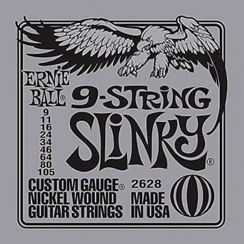 Ernie ball 2628 slinky cuerdas para guitarra electrica 9-105