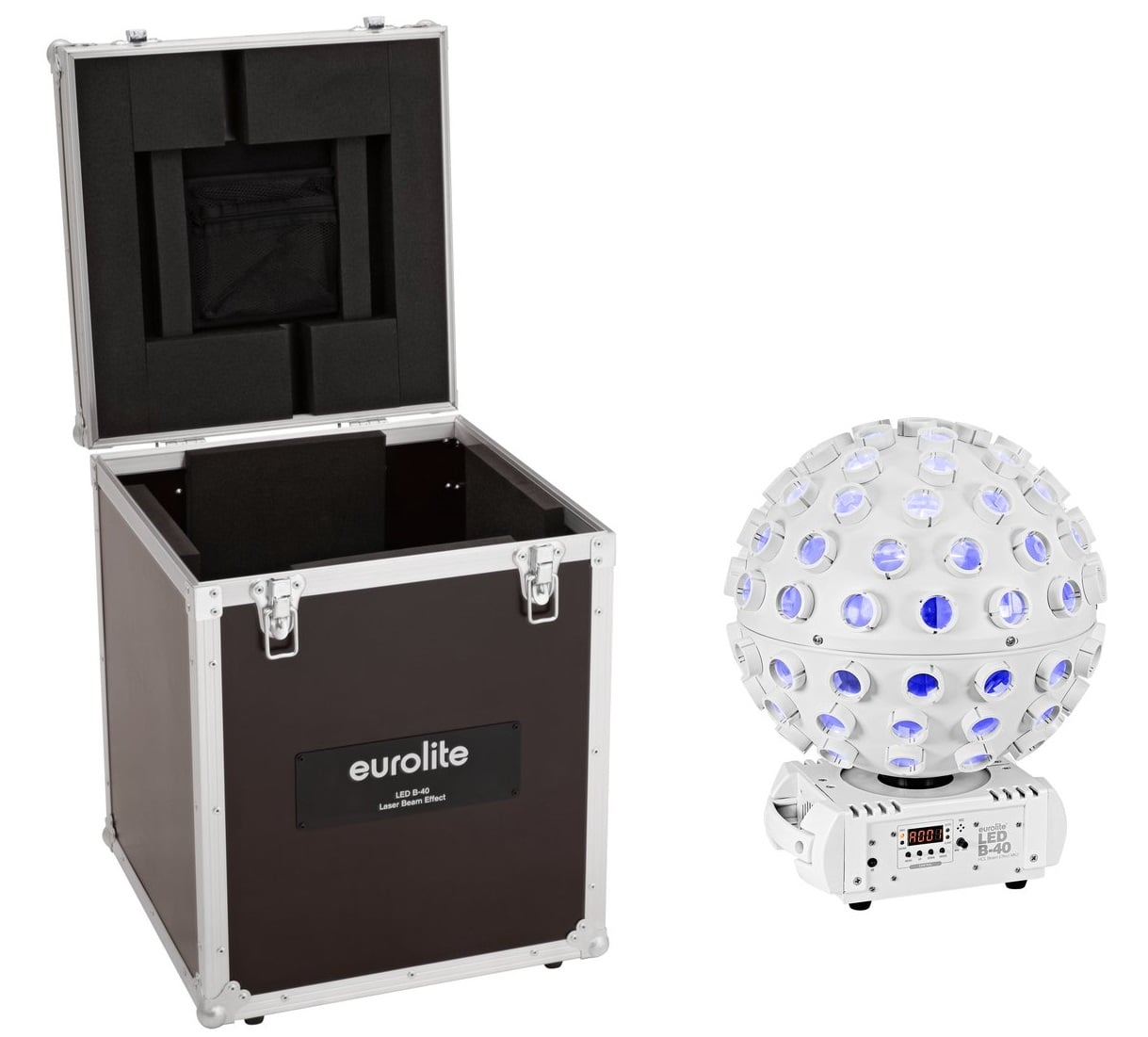 Eurolite Set LED B-40 HCL Beam Effect MK2 wh + Flightcase B-40 HCL Beam Effect MK2 + Flightcase