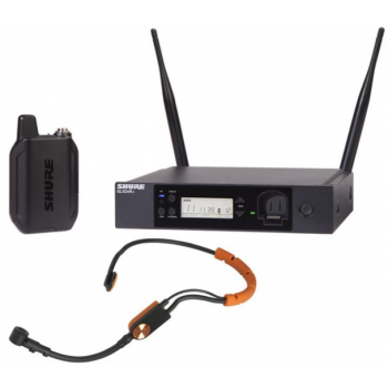 Shure glx-d+14 sm31 z4 sistema inalámbrico de diadema sm31fh con glxd1+ y glxd4 + 2.4 5ghz