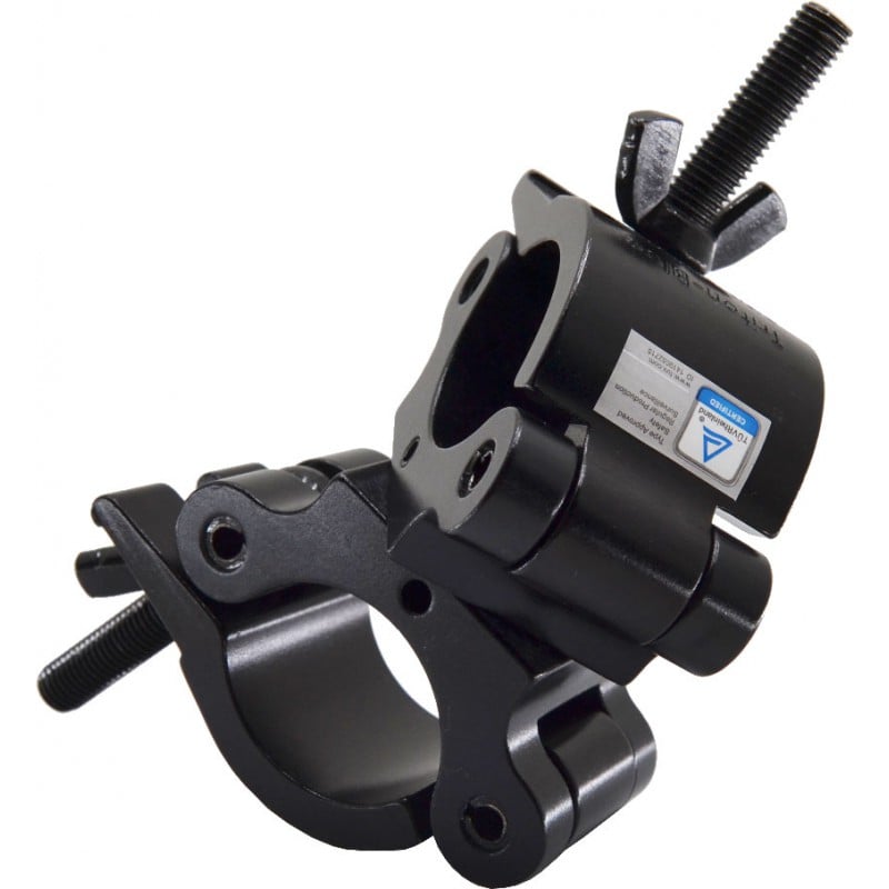 Triton Blue DA 4852 500 BK Abrazadera negra doble de aluminio para tubos de 48 a 52 mm 008-2762 DA 4852 500 BK