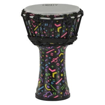 Gewa liberty series rope tuned 7 crazy neon djembé