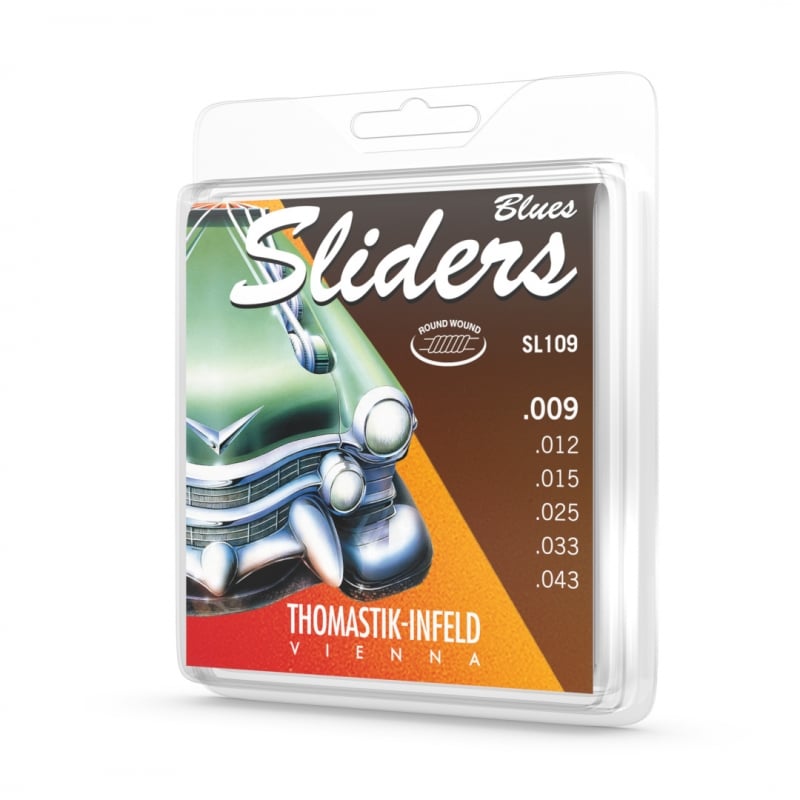 Thomastik Juego de cuerdas guitarra eléctrica Blues Sliders Light ACCOTGSL109