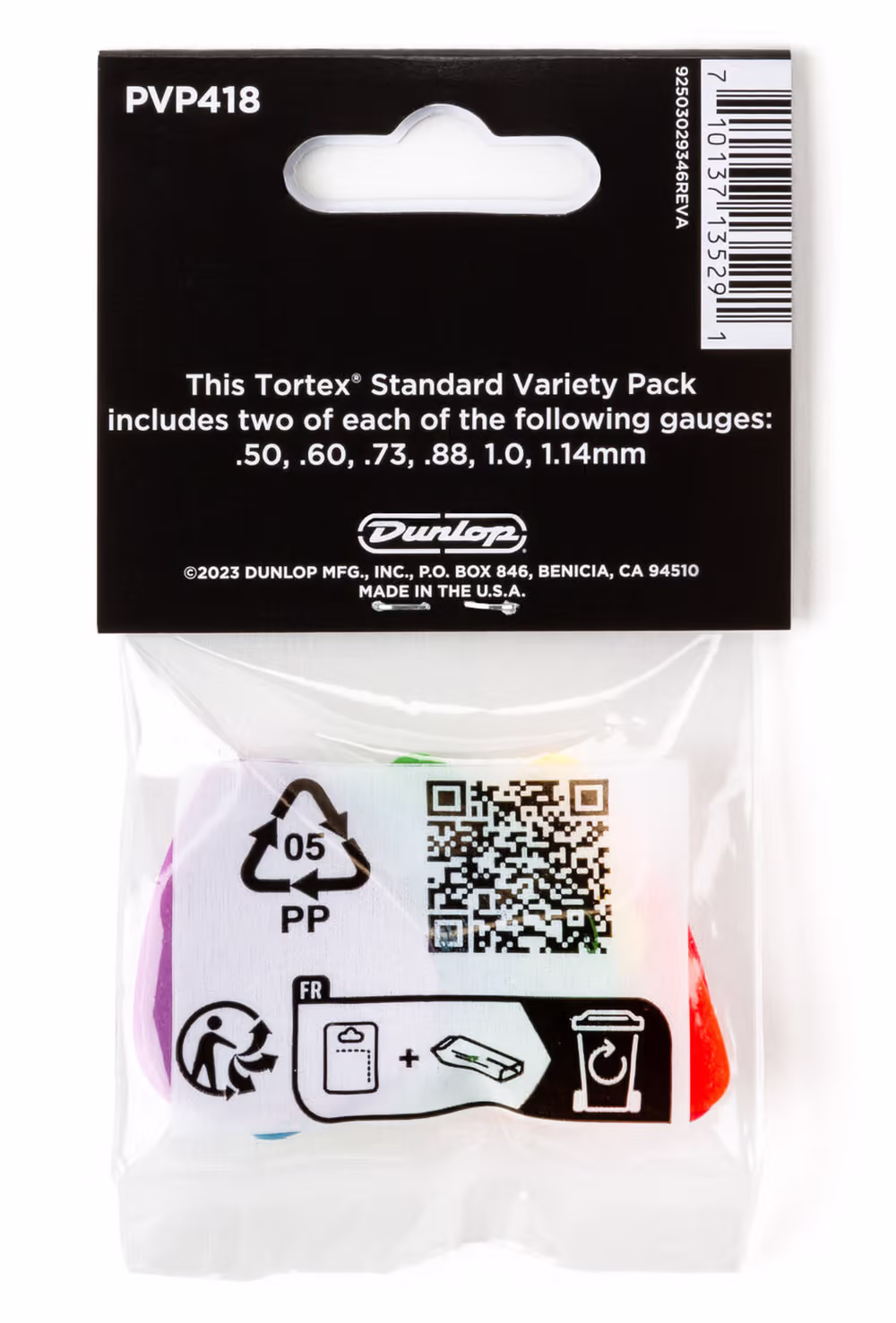 Dunlop Pack Variety Tortex / Pack De 12 Unidades ADUPVP418